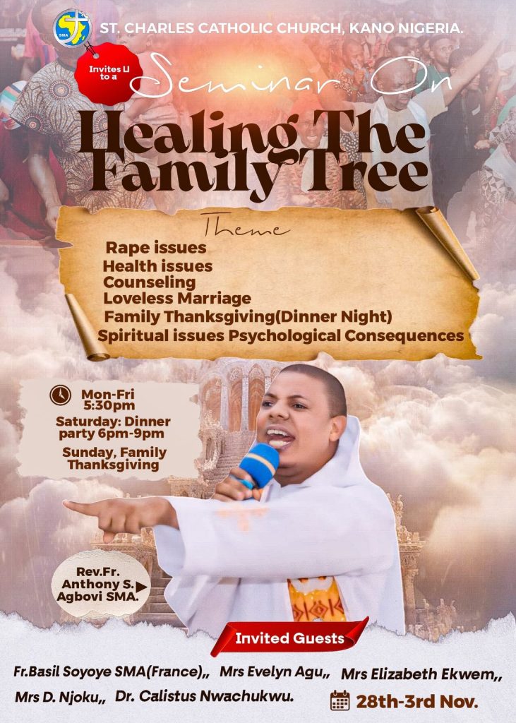 Saint Charles Catholic Church, Kano organized seminar on Healing the Family Tree